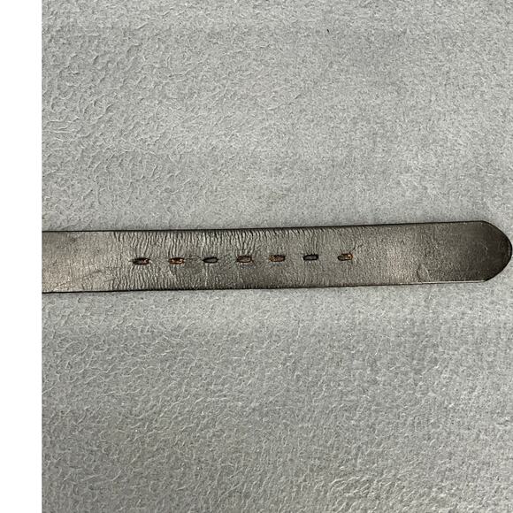 Vintage Budweiser King Of Beers Black Leather Tooled Western Belt Men 34” - 39” - Picture 6 of 8